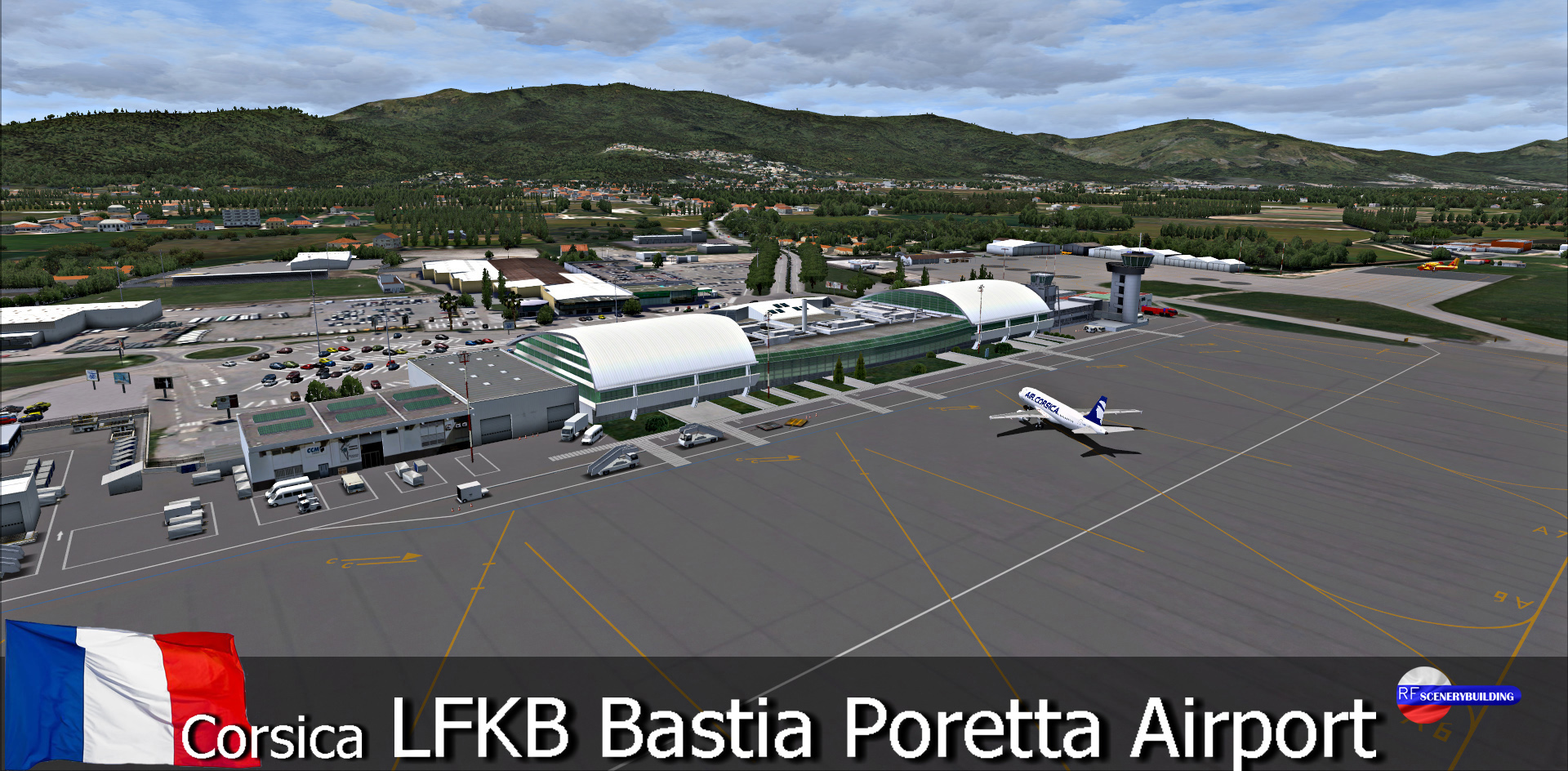 Simmarket. Бастия-Поретта. Bastia – Poretta Airport. Аэропорт Габала FSX. Корсика аэропорт.