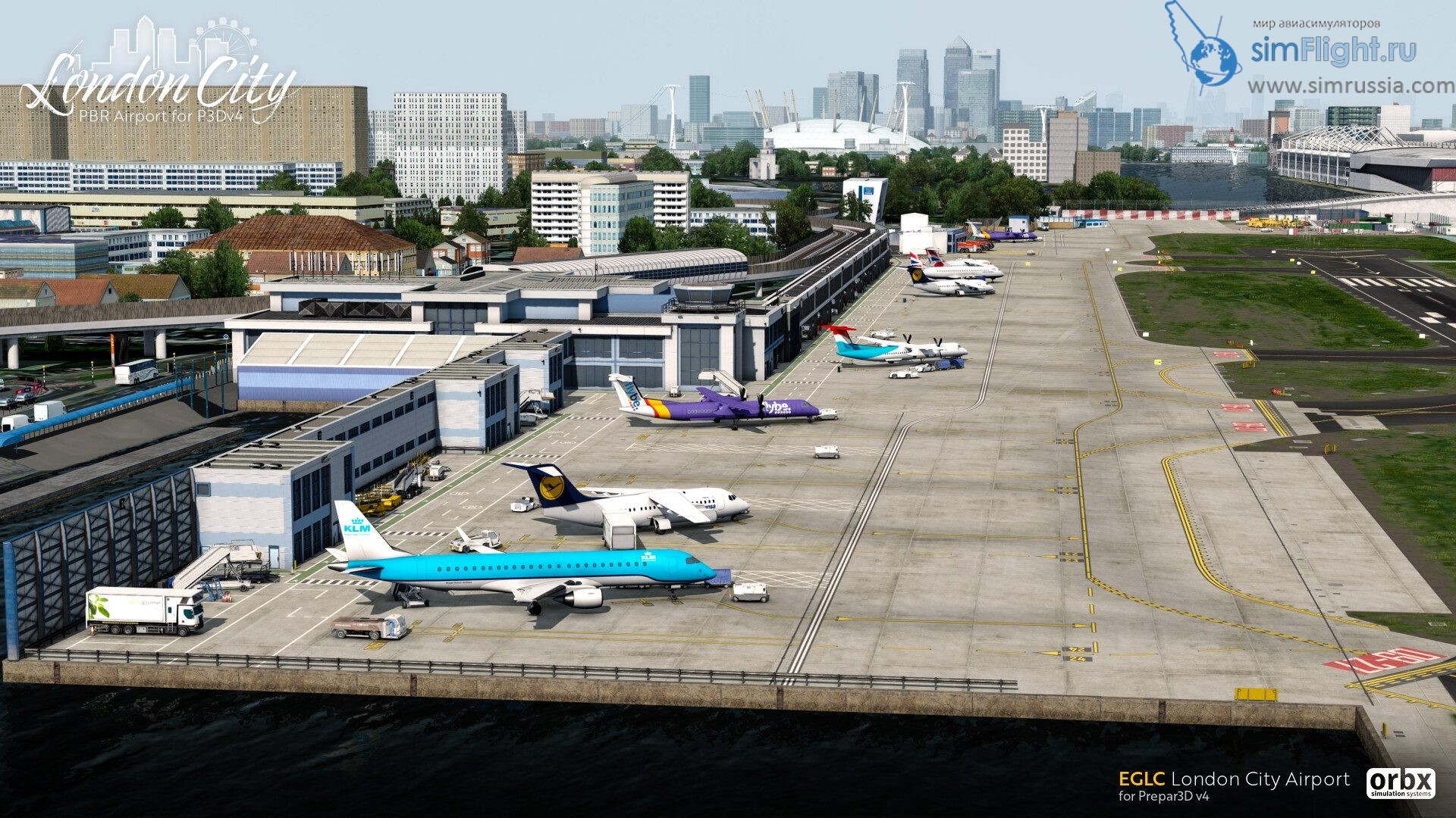 EGLC London City Airport для Prepar3D v4.