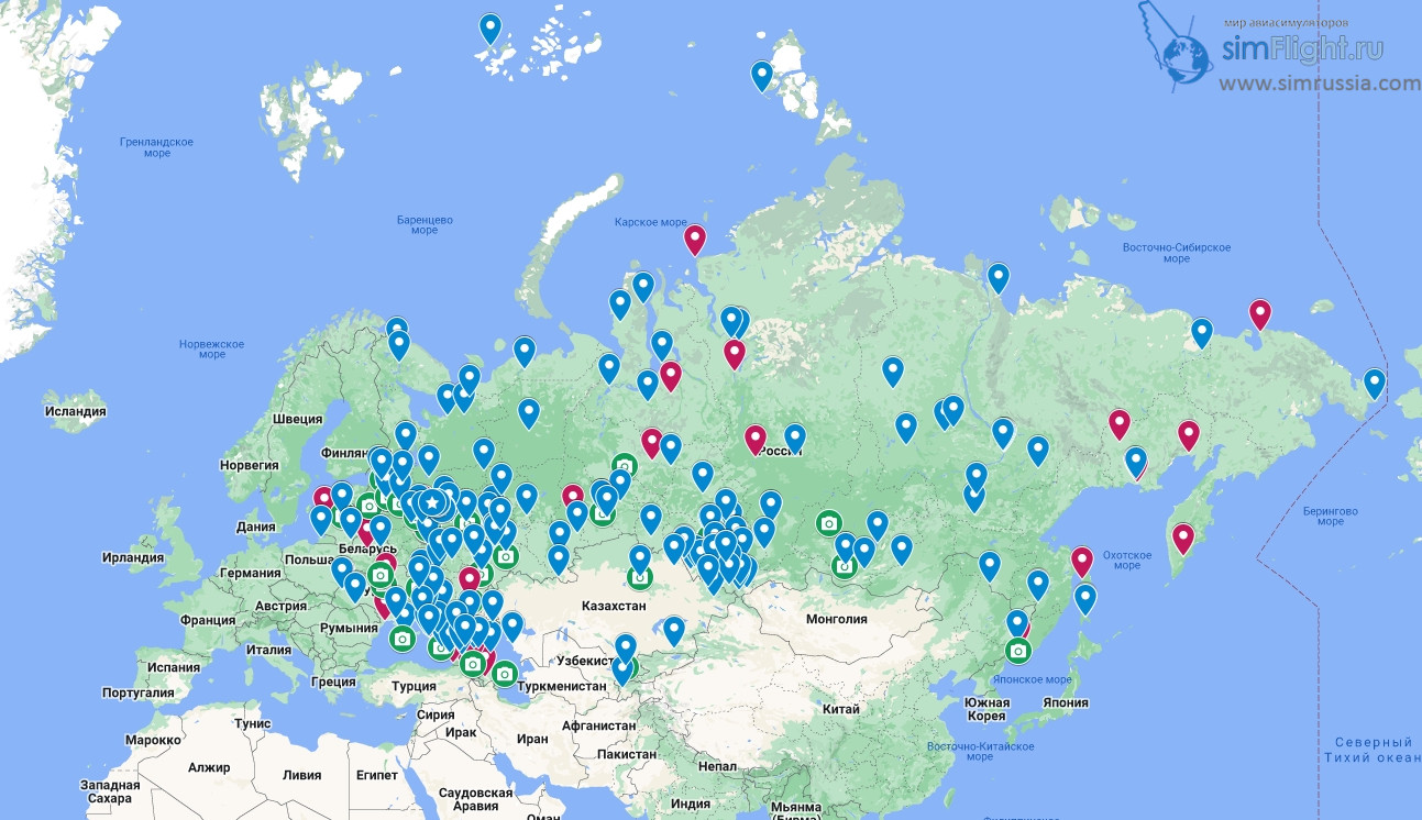 Карта открытых аэропортов россии